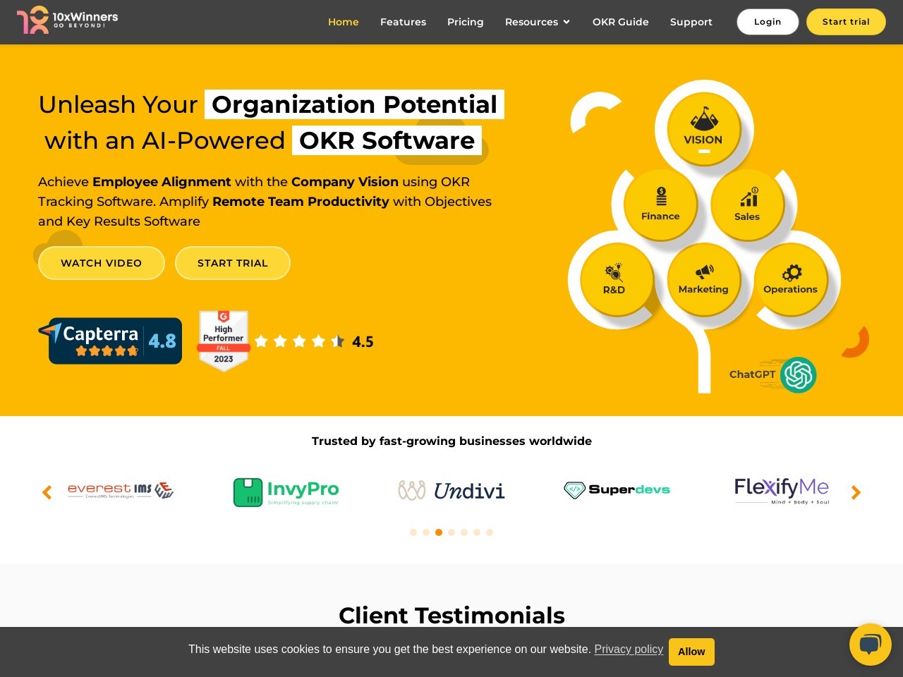 10xWinners OKR官网 – 强大的目标管理工具