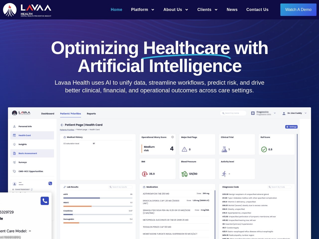 Lavaa Health官网 – 通过AI提升价值导向的医疗