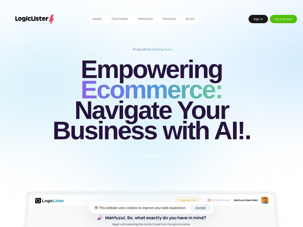 Logic Lister AI官网 – 智能电商内容生成工具