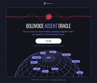 BoldVoice Accent Oracle官网 – 准确识别口音，助你提升英语