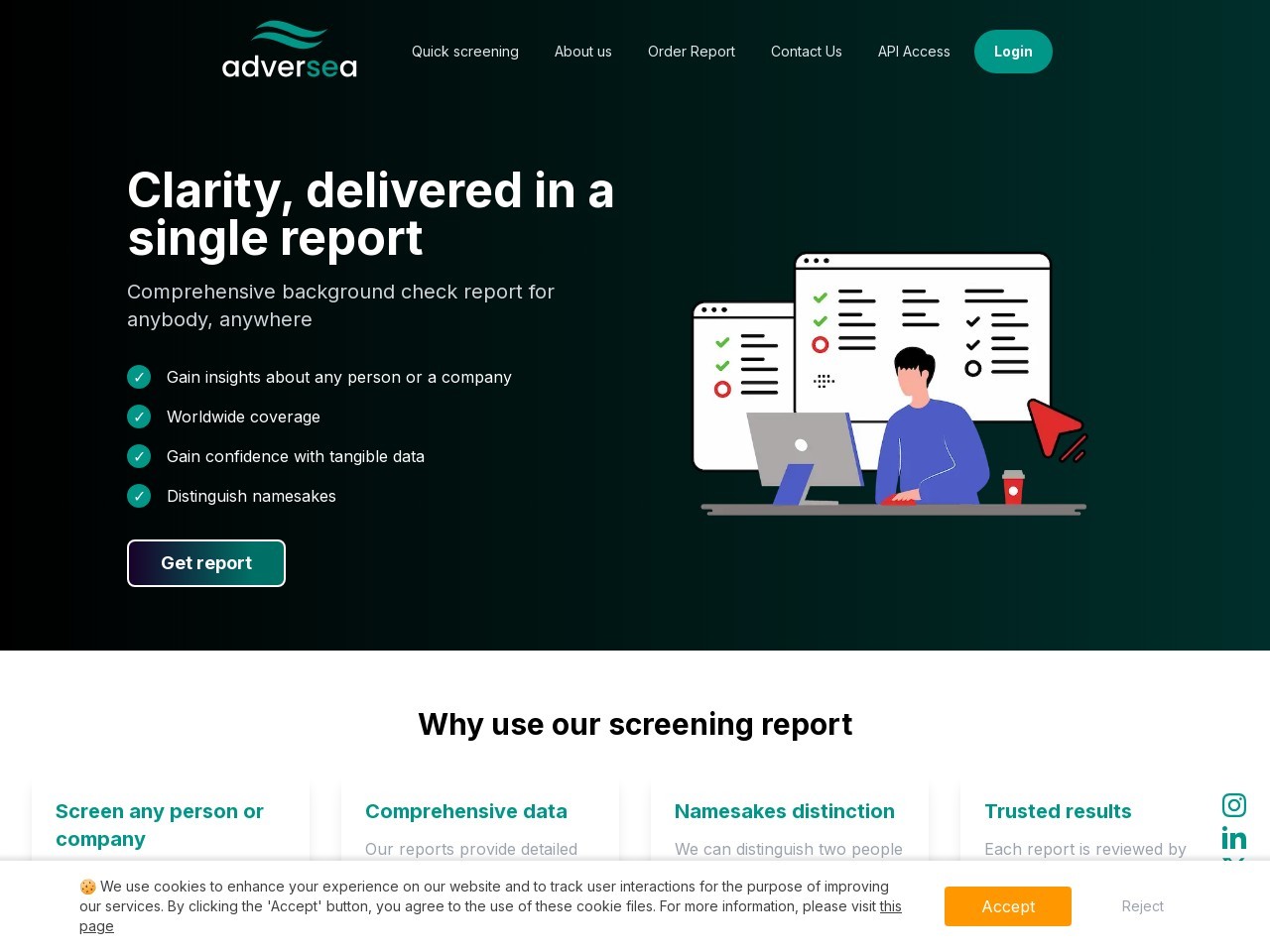 adversea.com官网 – AI驱动的背景调查助手