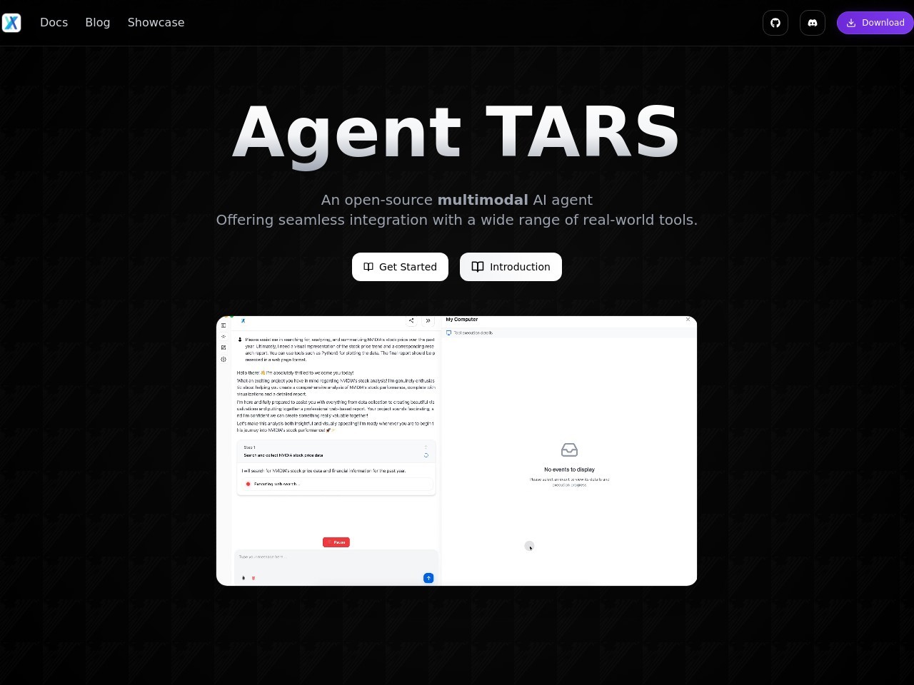 Agent TARS官网 – 开源多模态AI智能体