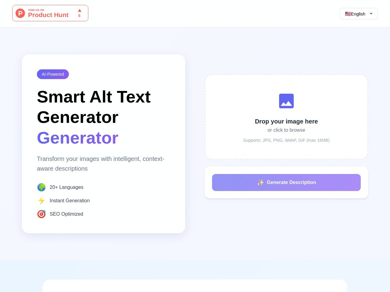 Smart Alt Text Generator官网 – 自动生成SEO友好的图像替代文本