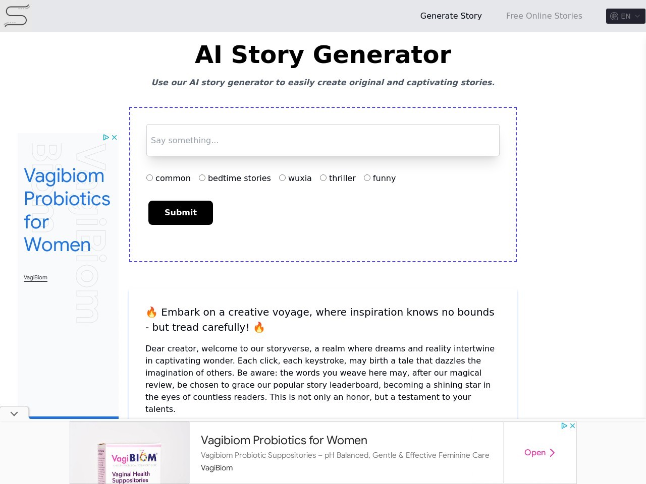 AI Story Generator官网 – 自动创造引人入胜的故事