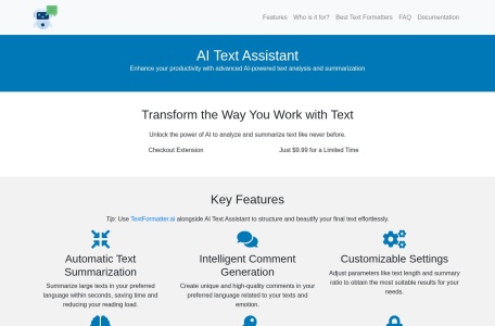 智能文本助手翻译站点