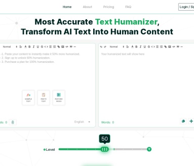 AI2Humanize官网 – 将AI生成文本转化为自然流畅的内容