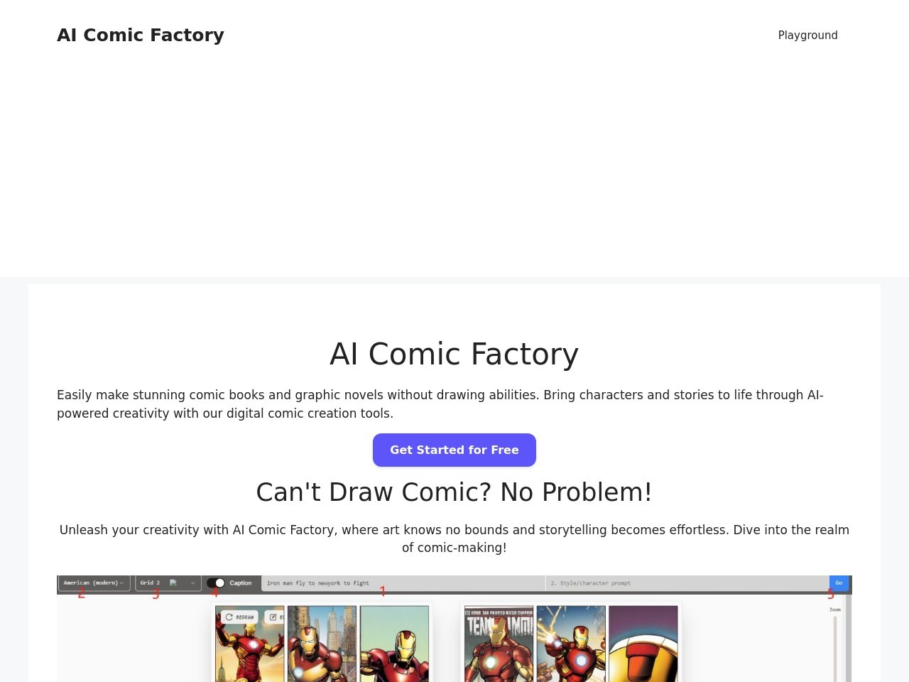 AI Comic Factory官网 – AI辅助生成漫画书