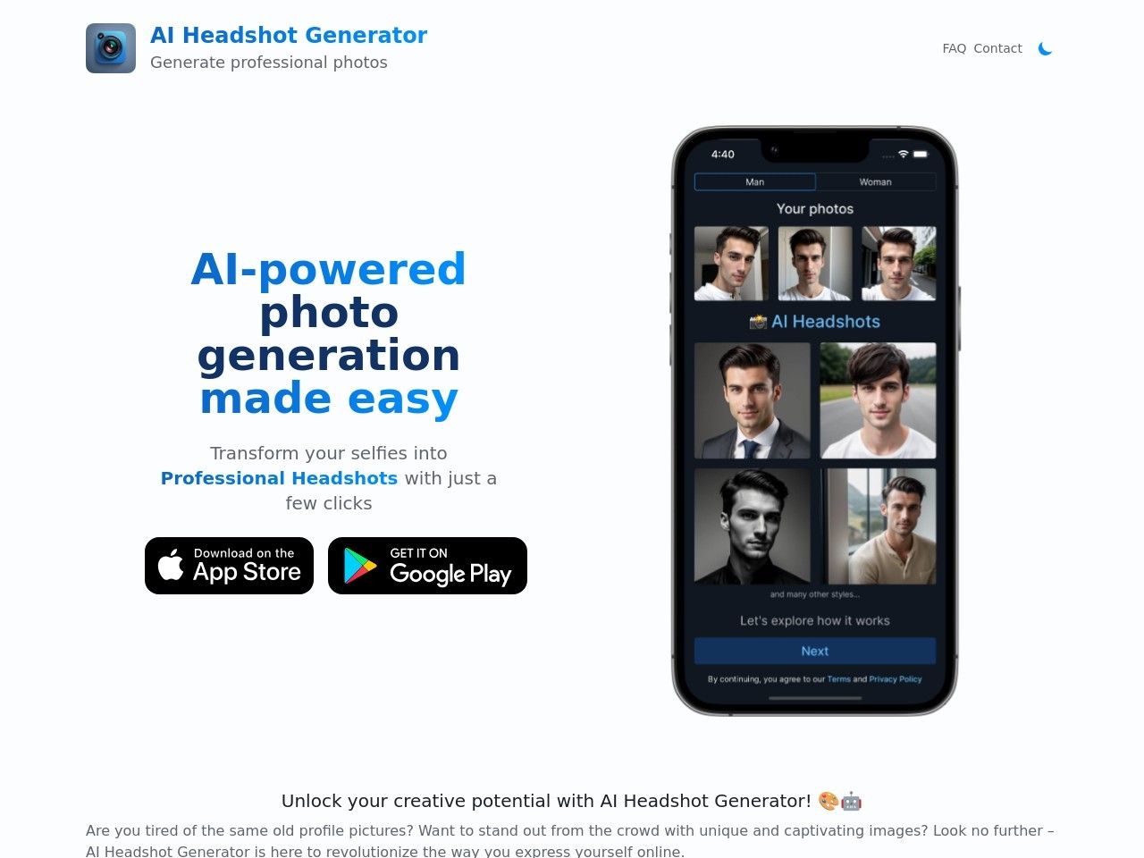 AIHeadshotGenerator