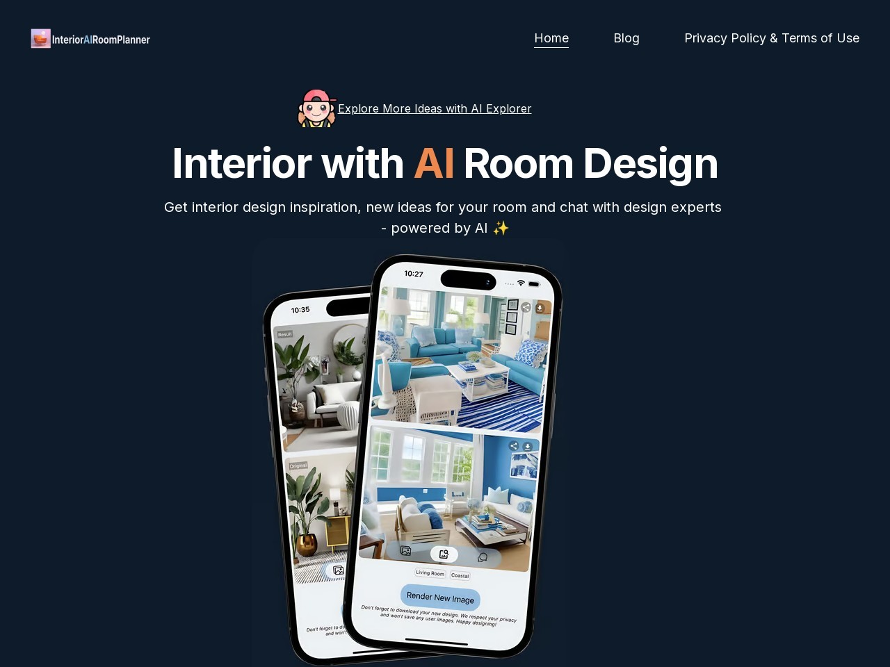 AI Interior Room Planner官网 – 智能室内设计师，让空间焕然一新