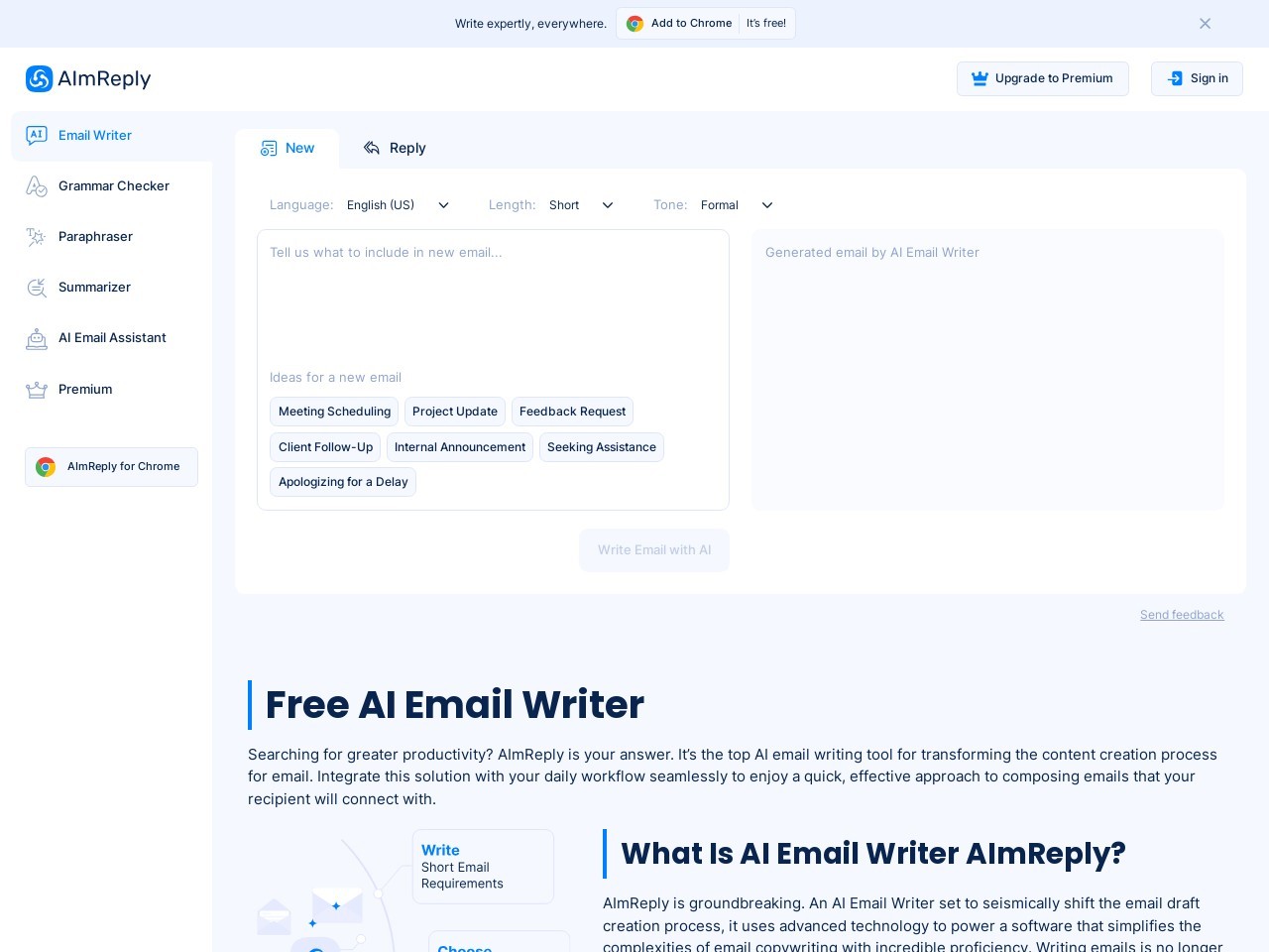 AImReply官网 – 提升邮件沟通效率的AI工具