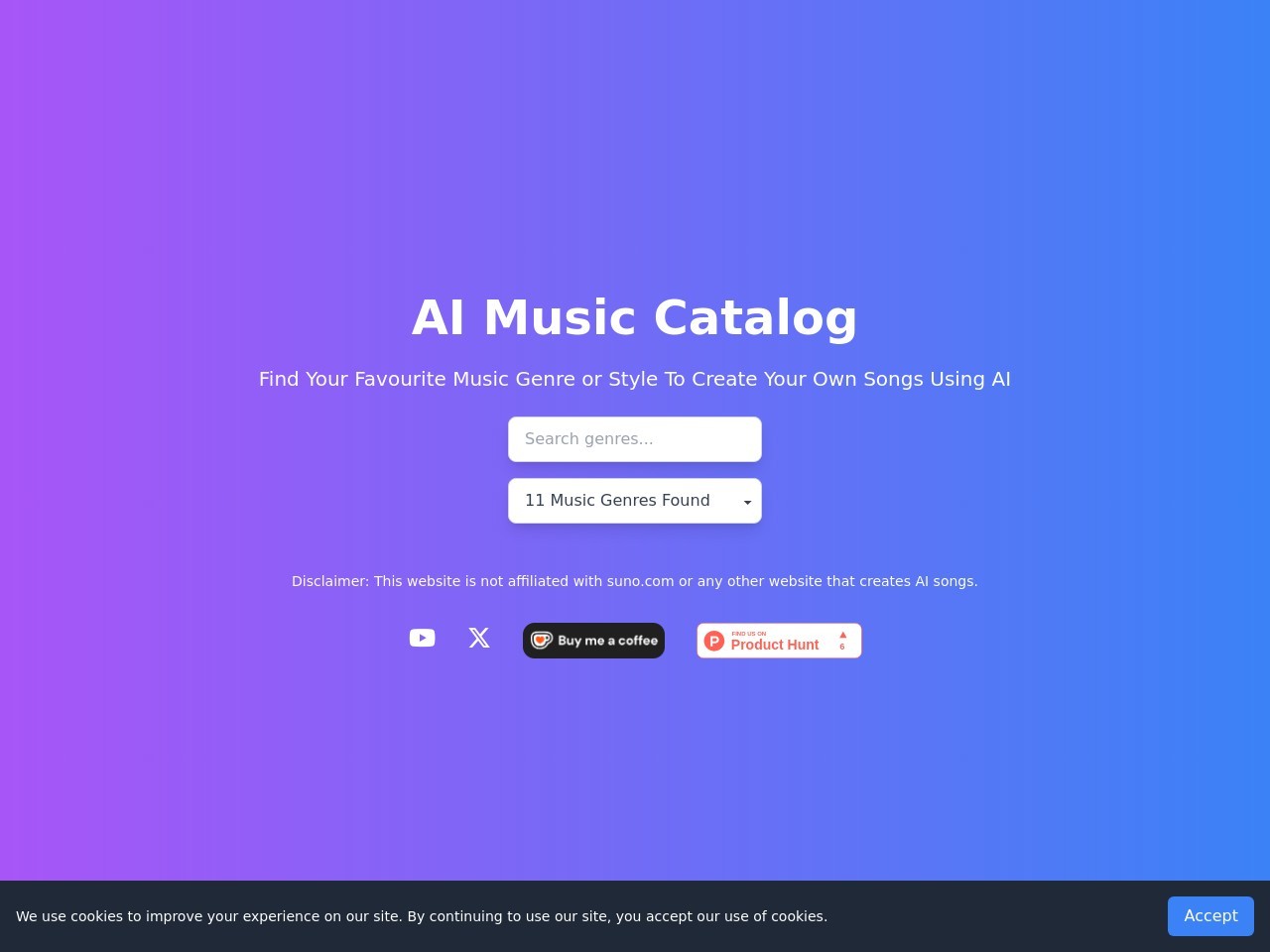 AI Music Catalog官网 – AI音乐创作助手