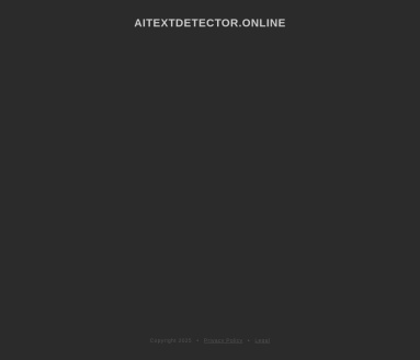 AI Text Detector官网 – 智能文本检测工具