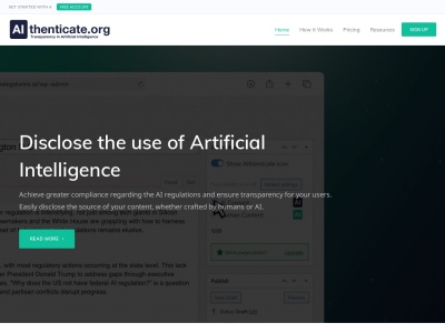 Aithenticate官网 – 技术与透明度的桥梁