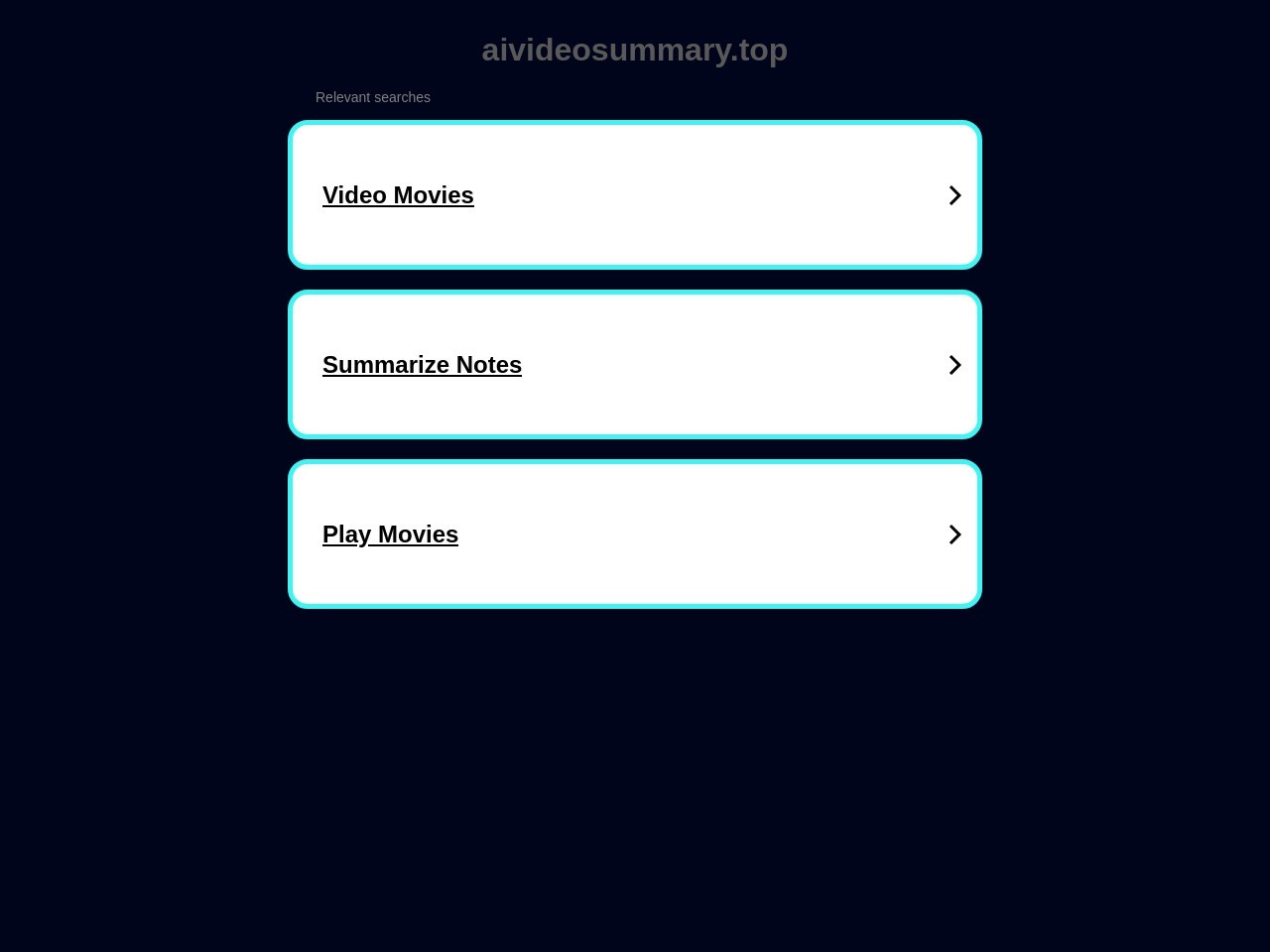 AI Video Summary Top
