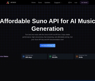 API.box: Suno API for AI Music Generation (Unofficial)