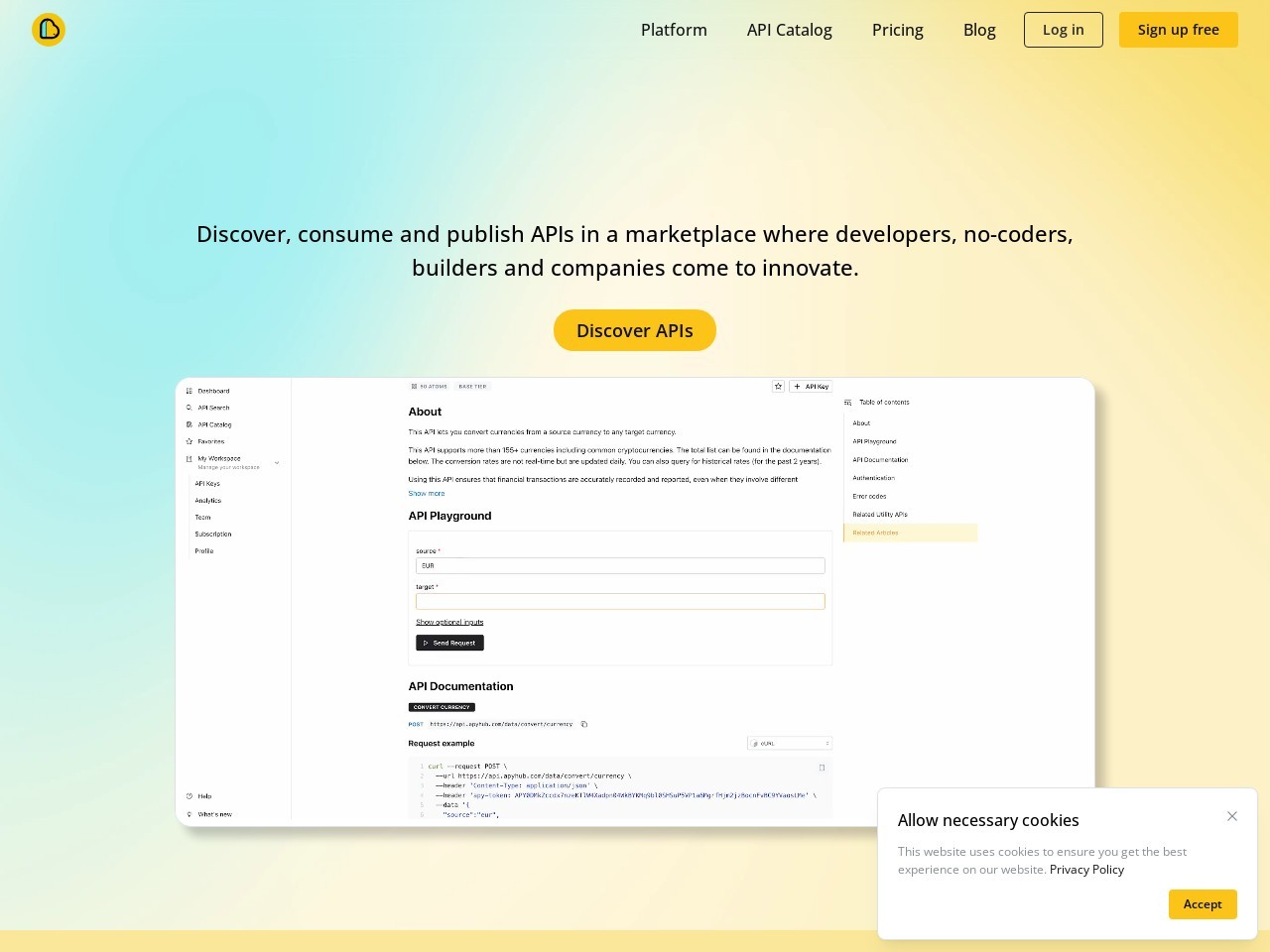 ApyHub AI APIs官网 – 为开发者提供强大API的平台