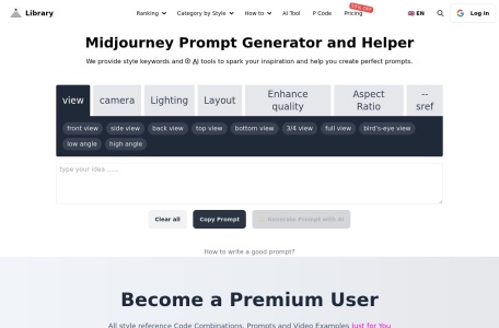 AI Art Prompt Generator翻译站点