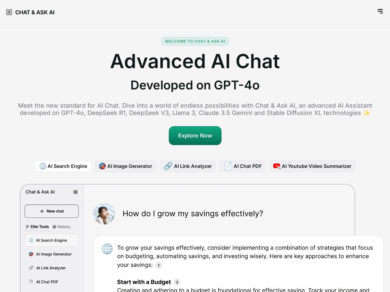Ask AI – AI Powered Chat Bot Assistant-智能聊天助手，随时提供帮助