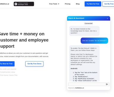 AskMyDocs.ai官网 – 智能文档互动平台