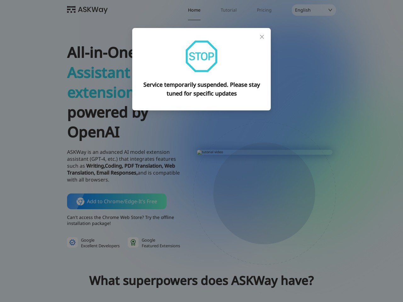 ASKWay-Embrace GPT-4’s AI Superpower!官网 – 全面的AI助手浏览器扩展