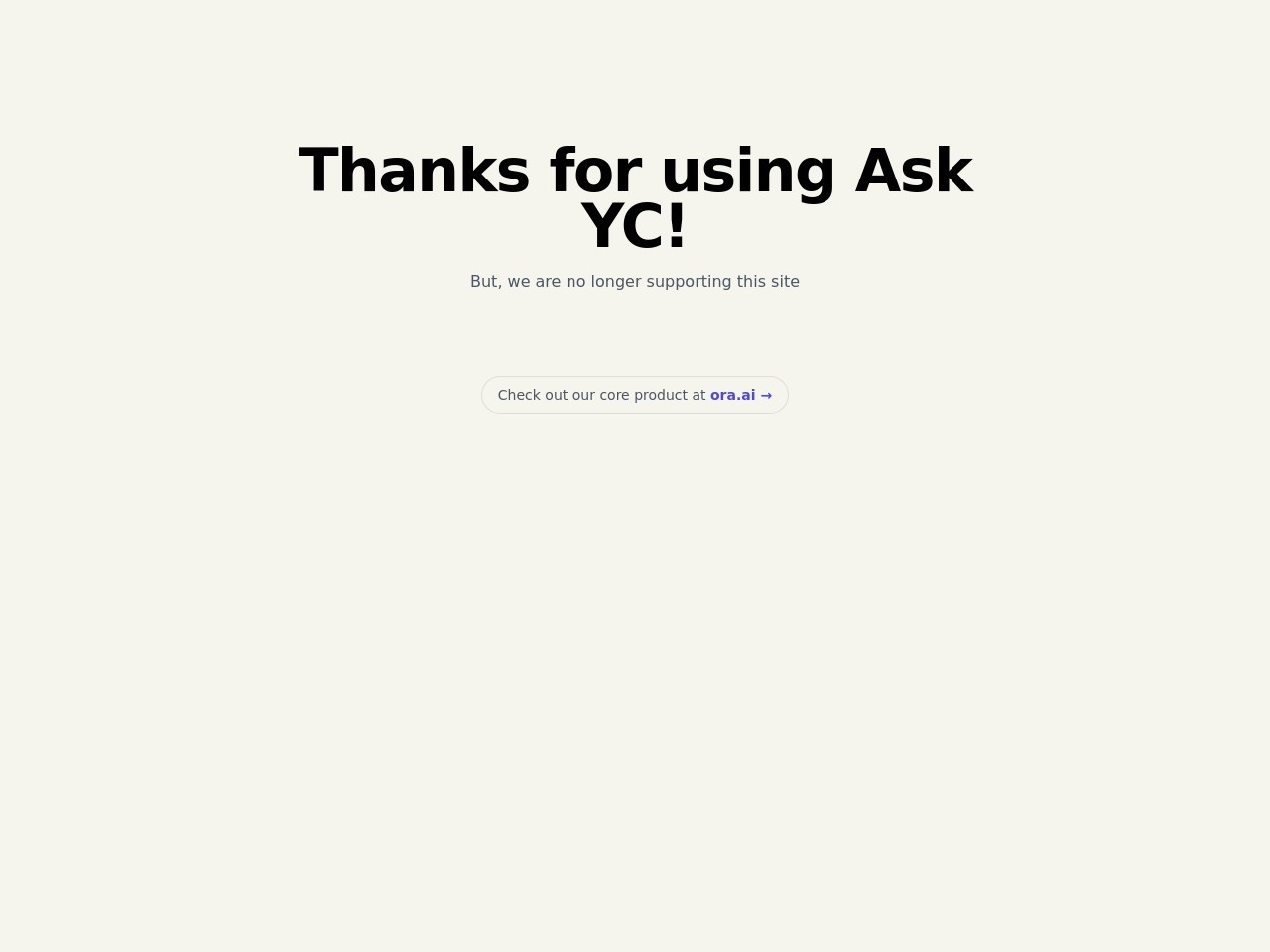 Ask YC官网 – 一个问答平台