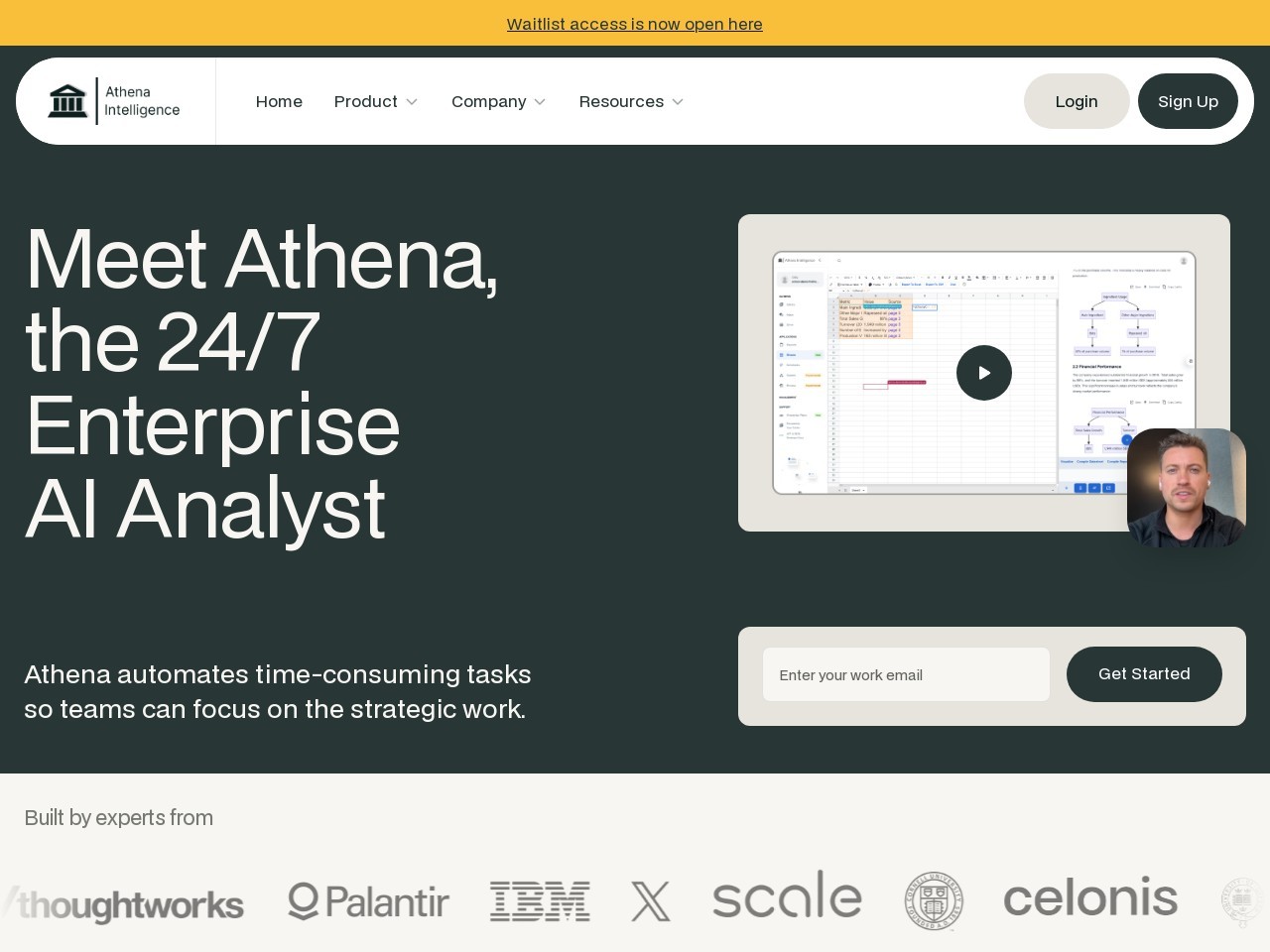 Athena Intelligence官网 – 数据科学平台与智能助手