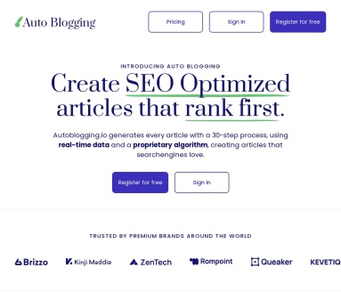 Auto Blogging官网 – 自动化内容创作工具