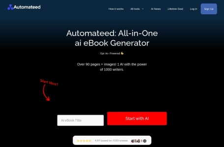 Automateed官网 – AI驱动的电子书生成工具