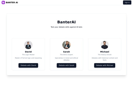 BanterAI官网 – 与粉丝的AI语音通话