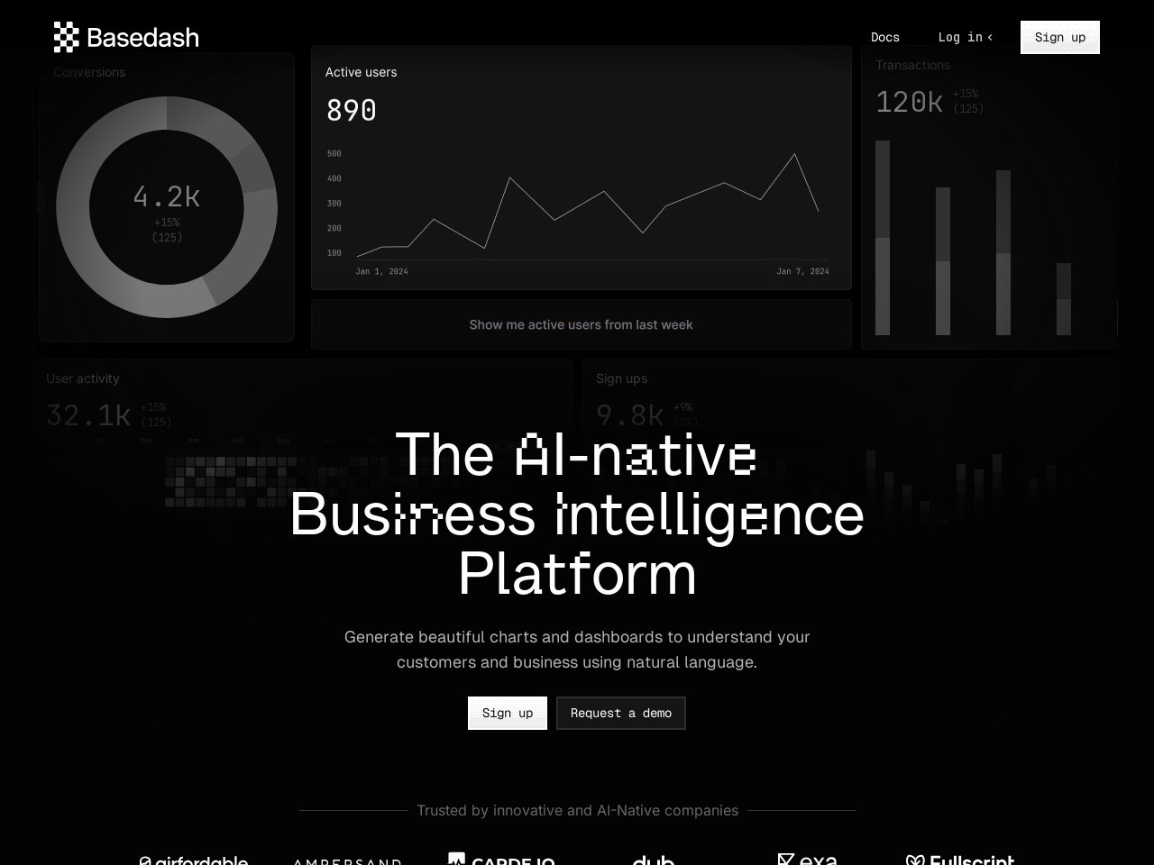basedash.com官网 – AI生成的数据可视化界面