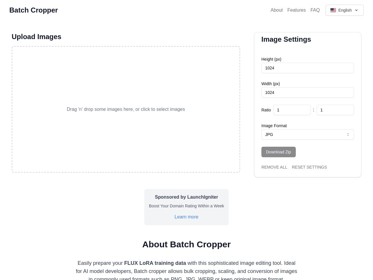 Batch Cropper官网 – 高效的批量图像裁剪工具