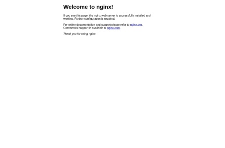 Welcome to nginx!