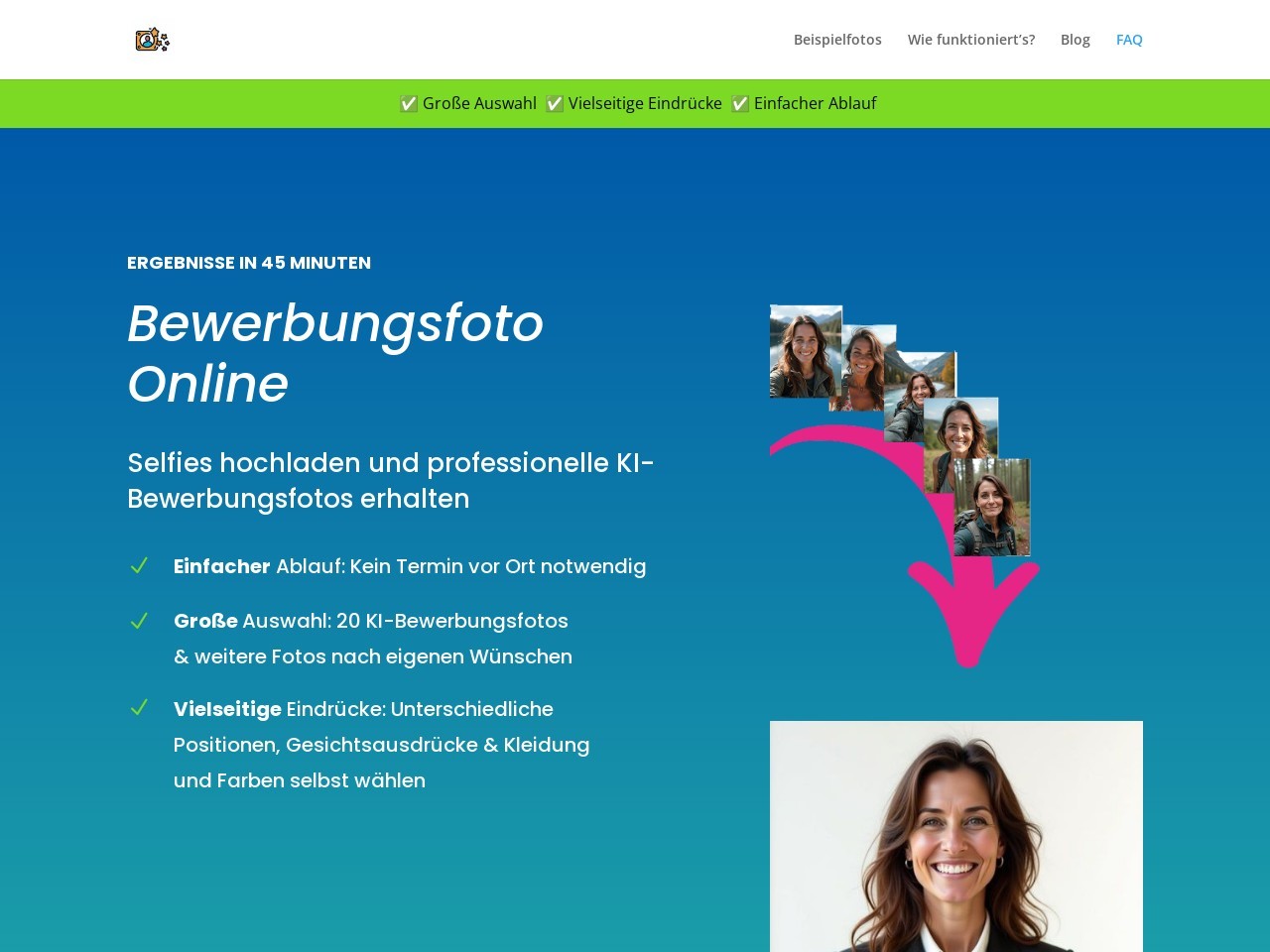 AI Bewerbungsfoto Generator