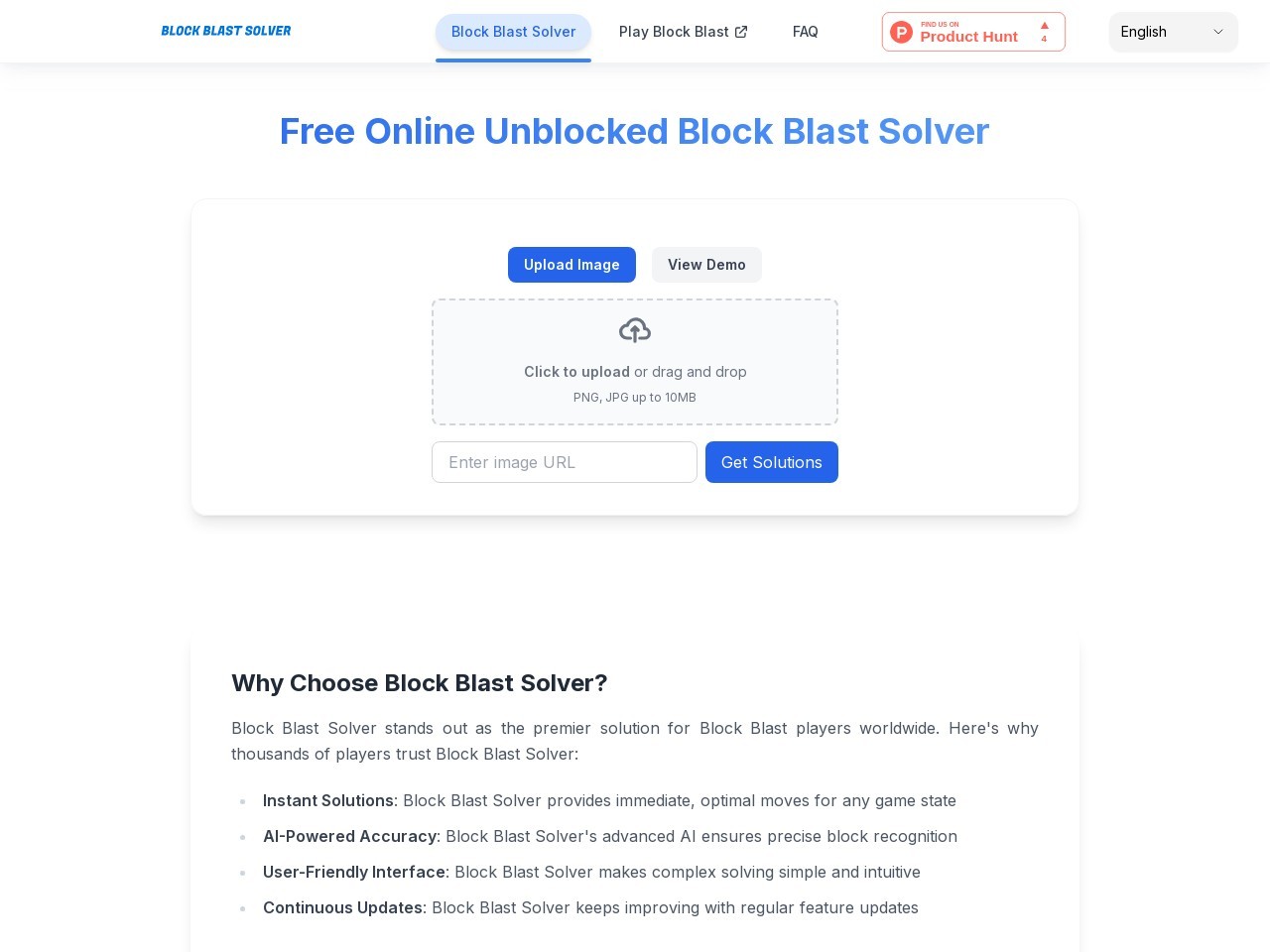 Block Blast Solver官网 – 助你在Block Blast游戏中高分