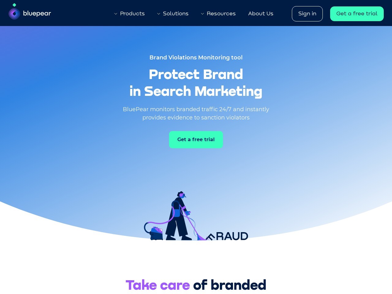 Bluepear Brand Bidding Detection Tool官网 – AI驱动的品牌保护与监测工具