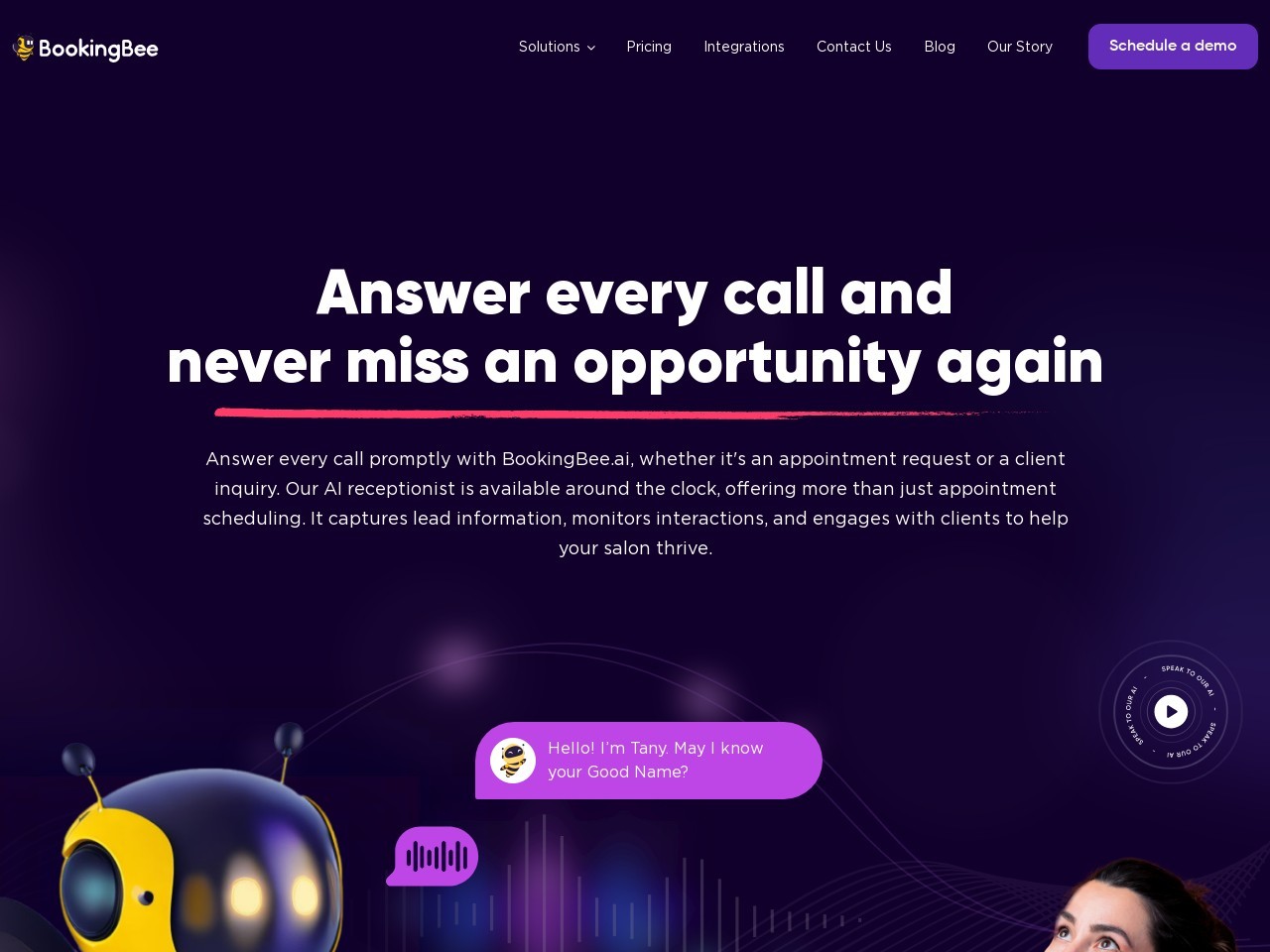 BookingBee.ai官网 – 智能预约管理系统