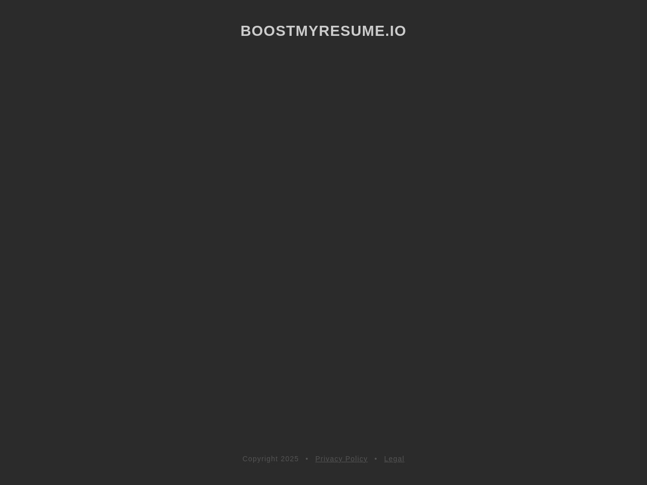 Boost My Resume官网 – 提升你的简历，增加面试机会