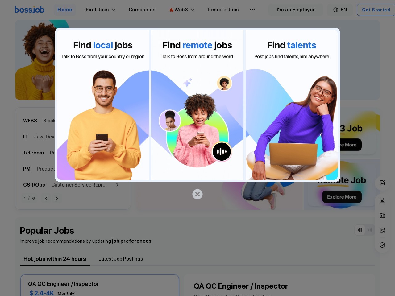 Bossjob官网 – 聊天优先的AI招聘平台