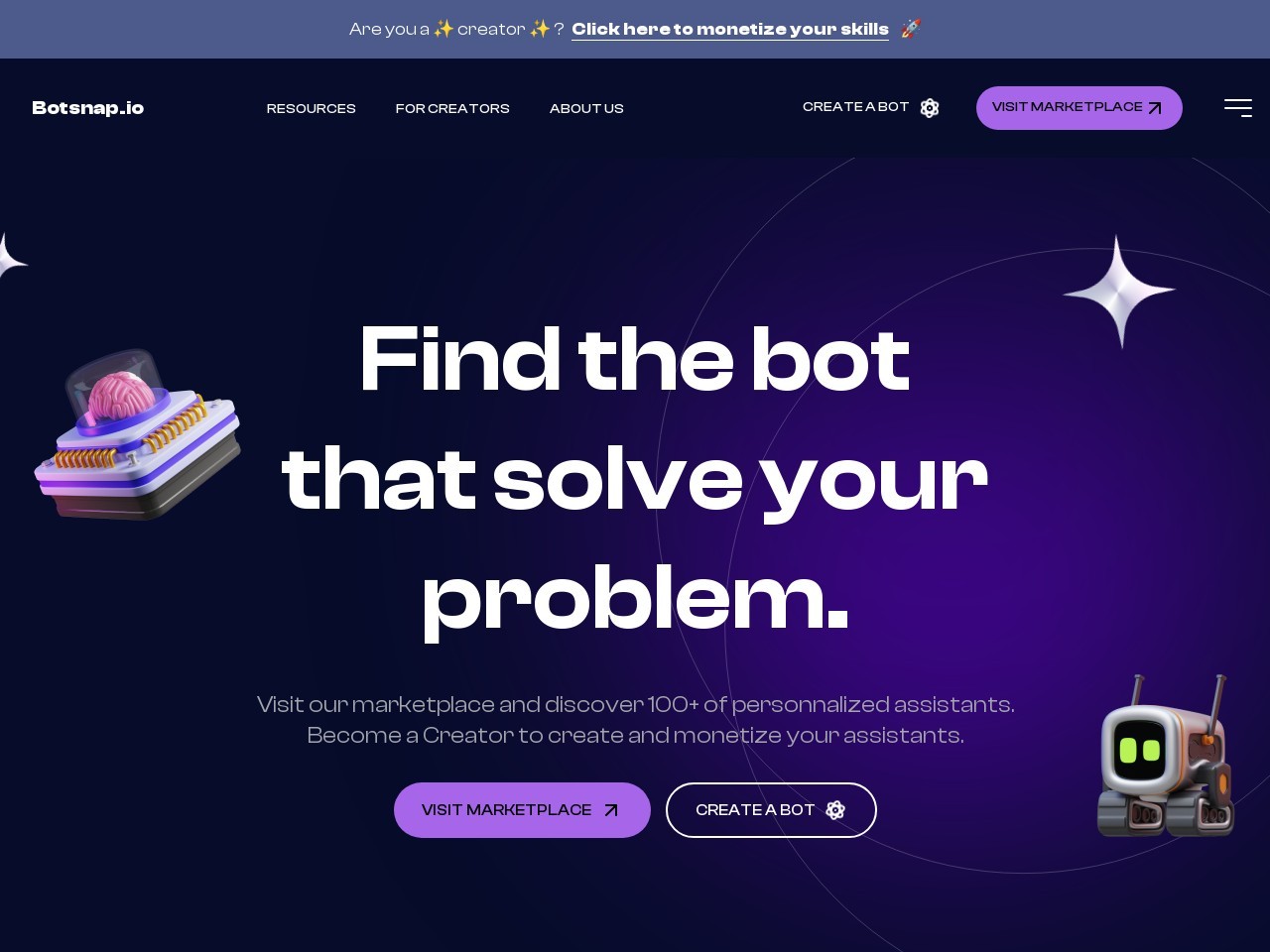 Botsnap官网 – 个性化AI助手评测与变现