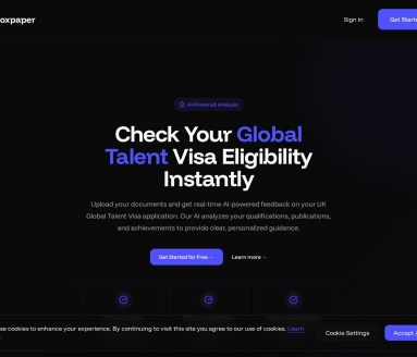 BoxPaper官网 – AI驱动的英国全球人才签证资格评估平台