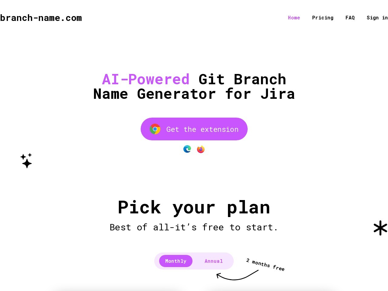 AI-Powered Git Branch Name Generator官网 – 简化开发流程的分支名称生成工具