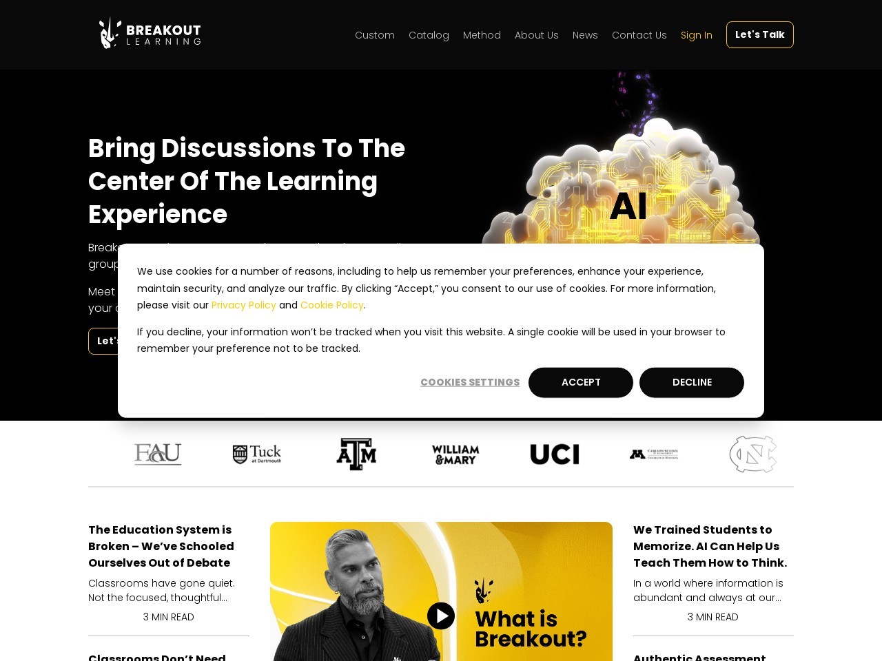 Breakout Learning官网 – AI赋能的教育平台