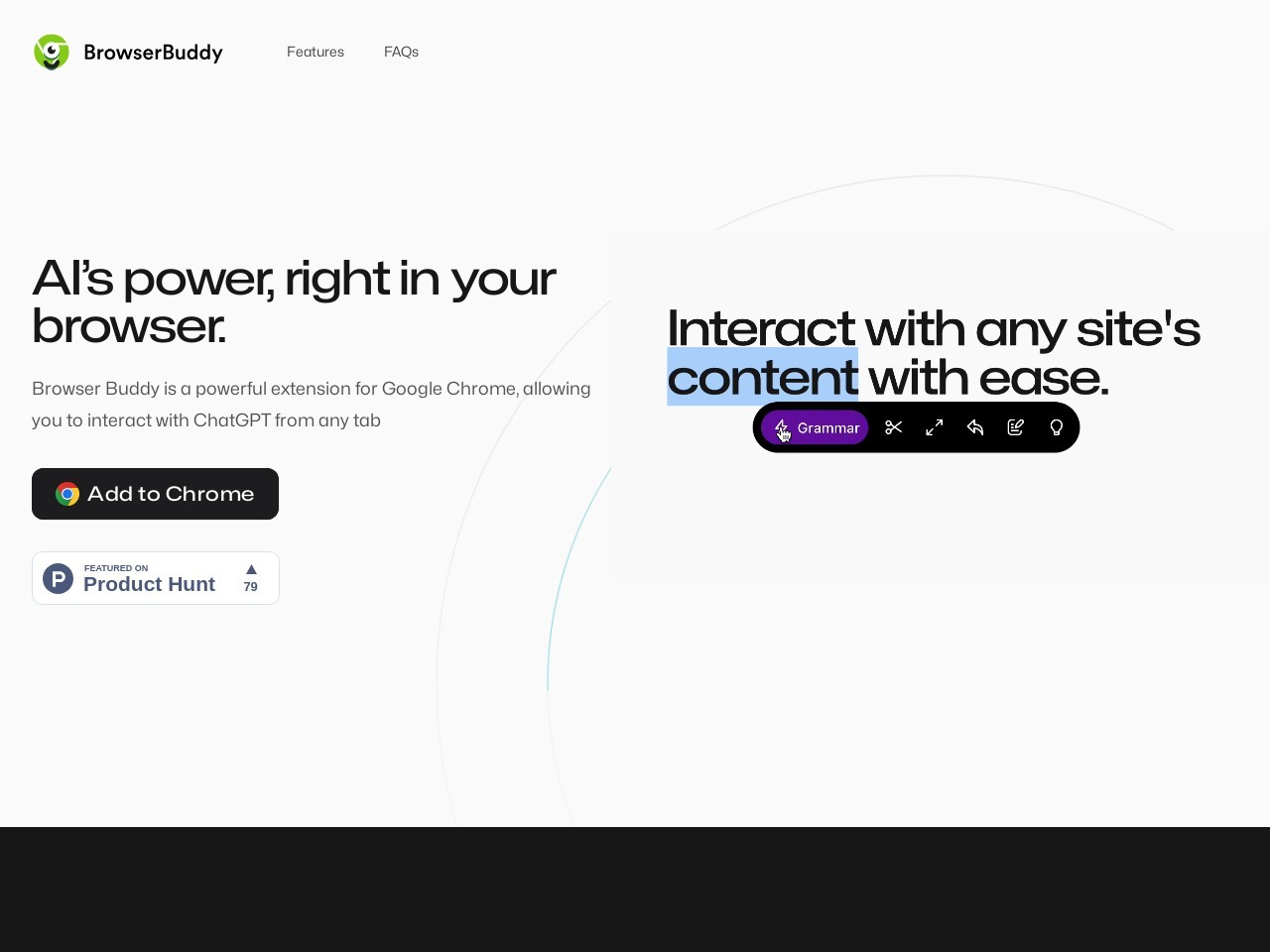 Browser Buddy官网 – 在任何标签页与ChatGPT互动的强大扩展