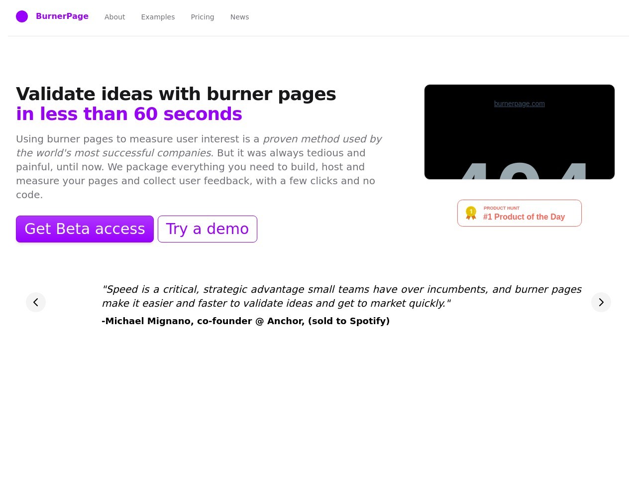 BurnerPage AI官网 – 自动化网页优化平台