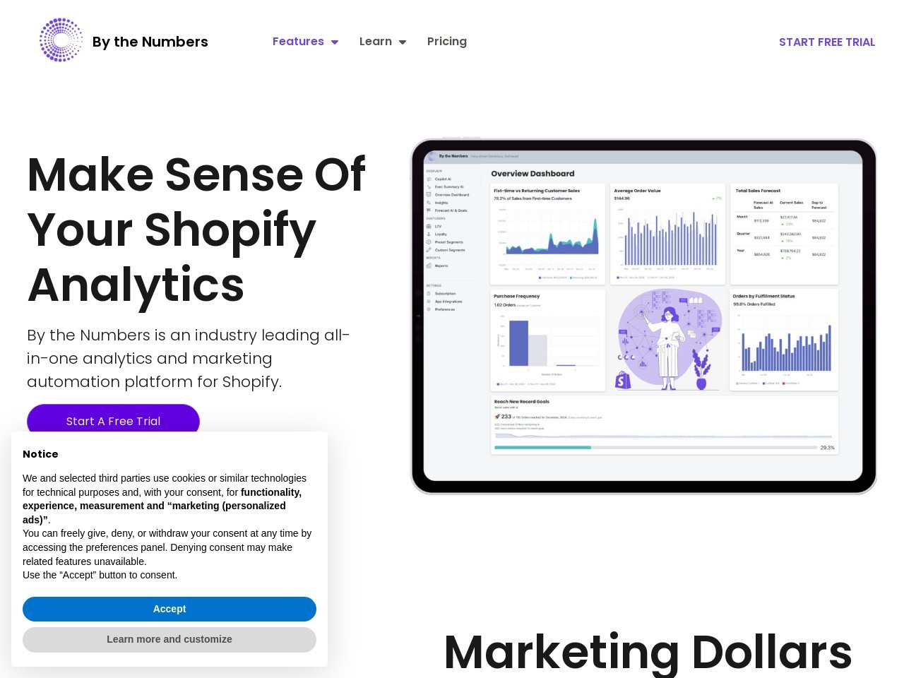 bythenumbersapp.com官网 – 为Shopify业务提供数据分析