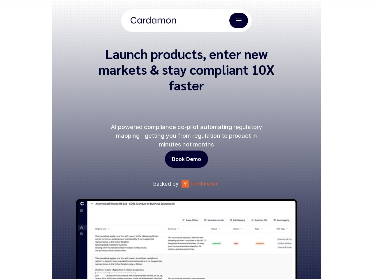 Cardamon官网 – 金融合规自动化平台