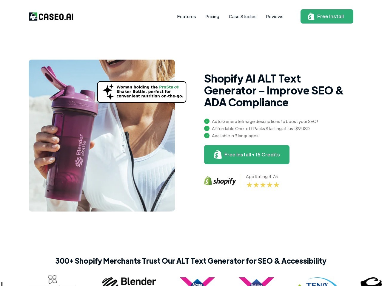 Caseo.ai官网 – Shopify店铺SEO优化工具