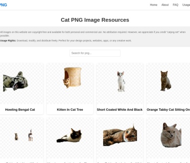CatPNG 免费透明猫咪图