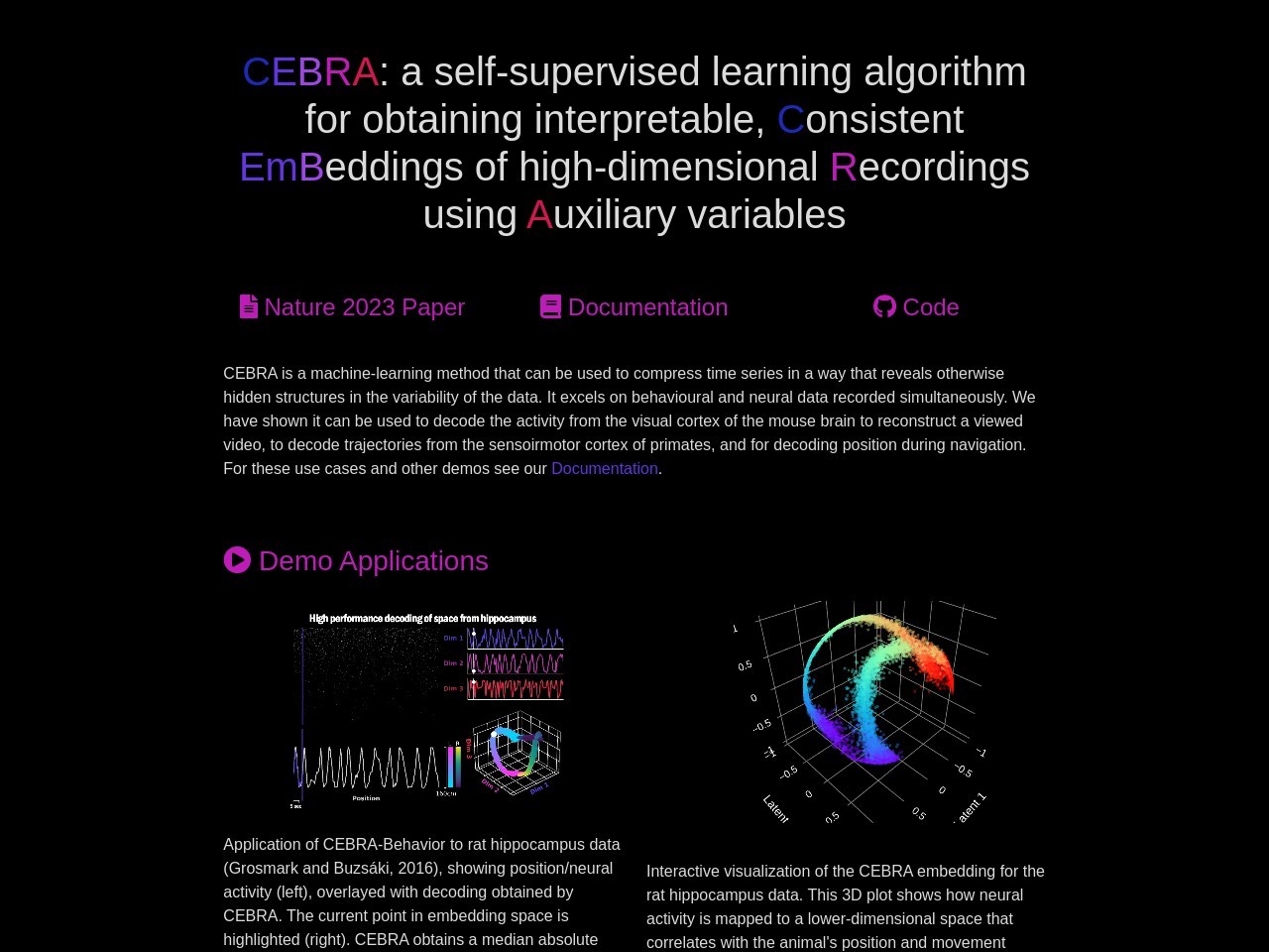 Cebra官网 – 革命性的时间序列数据分析工具