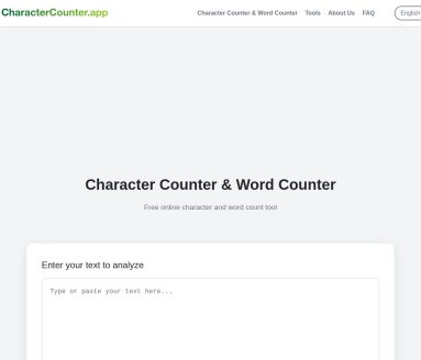 CharacterCounter字符单词计数器